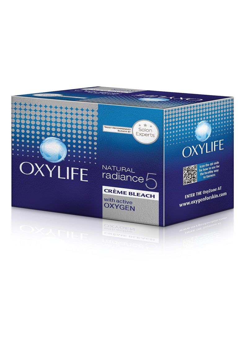 OxyLife Dabur Oxylife Natural Radiance 5 Creme Bleach With Active Oxygen, 9 Gm - Image 1